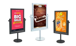 Lightweight Aluminum Swivel Displays - Countertop Display