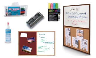 Open Face Combo Boards | Cork Boards & Dry Erase Boards (WOOD FRAMED) | 30+ Sizes