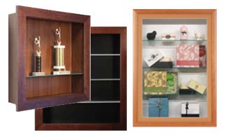 Wood Framed Open Face Display Cases with Shelves – Displays4Sale