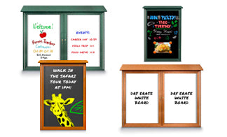 Outdoor Dry Erase Board Message Centers