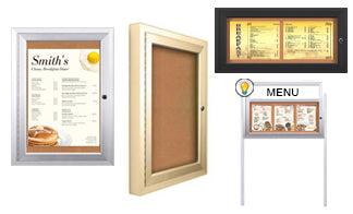 Restaurant Menu Cases and Menu Frames for 8 1/2