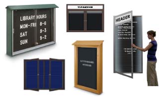 Outdoor Enclosed Wall Mount Letter Boards