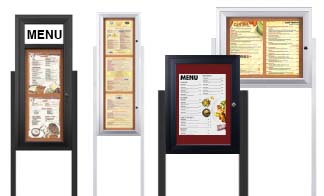 Outdoor Menu Display Stand