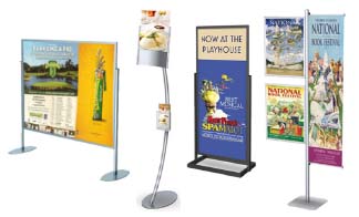 Free-Standing Sign Holder, Indoor and Outdoor Sign Holder