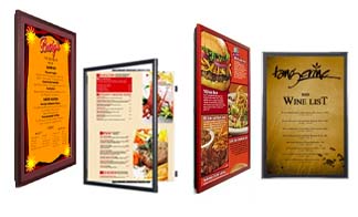 Frame Display Menu Restaurant Menu SwingFrames – Displays4Sale