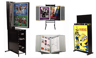 Swing Display Racks Displays4Sale: Designs, Mfg. Distributes Sign Frames, Display Cases