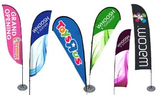 WHOOSH Outdoor Flag Banner Stands