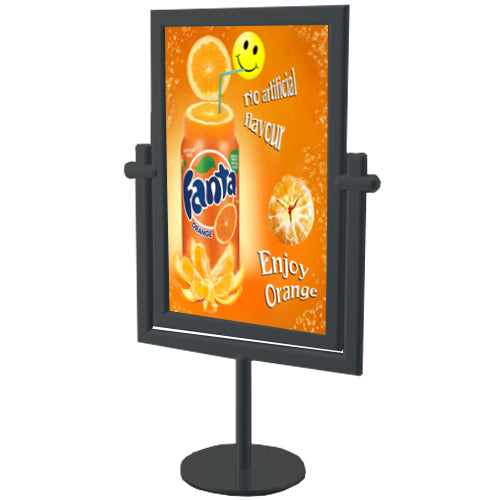 Sturdy Metal Countertop 11 x 17 Swivel Display Stand - Double-Sided ...