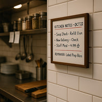 12x12 Wood Framed White Board Dry Erase Marker Boards