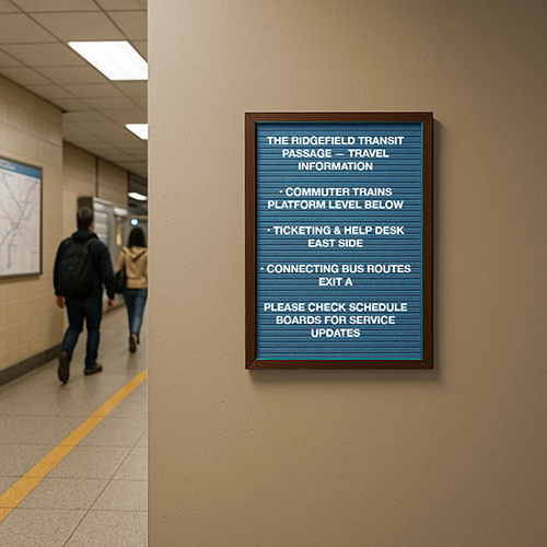 Open Face Vinyl Letter Board 12x18 Wood Frame