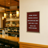 Open Face Vinyl Letter Board 12x18 Aluminum Frame