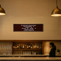 Open Face Vinyl Letter Board 12x48 Aluminum Frame