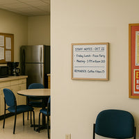 14x14 Wood Framed White Board Dry Erase Marker Boards