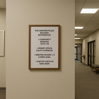 Open Face Vinyl Letter Board 14x22 Wood Frame