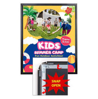SwingSnap 8x10 Poster Snap Frame | Quick Change with Aluminum Frame Profile 1 1/4" Wide - 8 Finishes