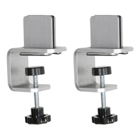 Desk Edge C-Clamp Bracket Set for Countertop Partitions