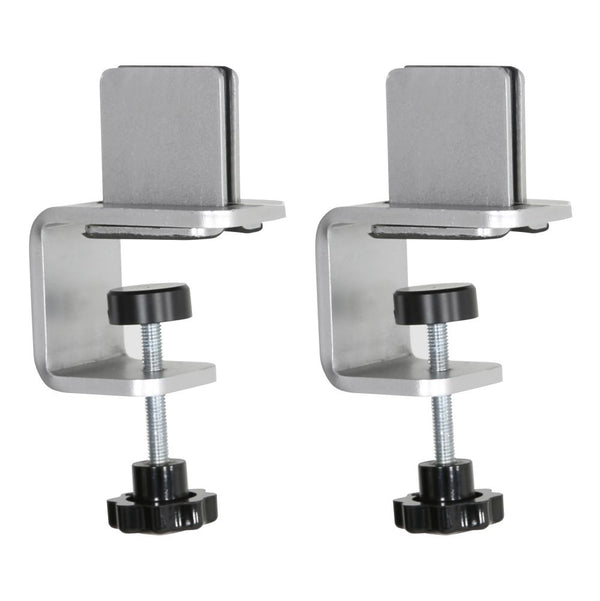 Desk Edge C-Clamp Bracket Set for Countertop Partitions