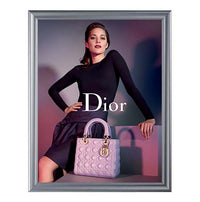 Modern Style 22x28 Snap Frame Poster Sign Holder | Quick Change Silver Metal Picture Frame Finish