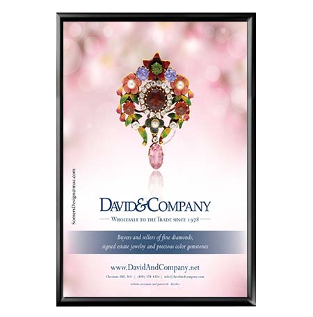 Window Display 20x30 Snap Frame Poster Sign Holder | Two-Sided Black Metal Frame Finish