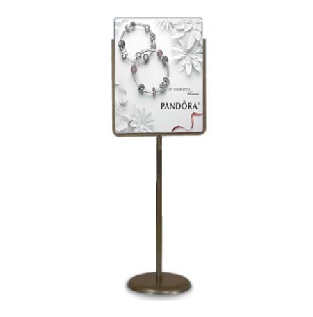 22x28 Poster Stand Pedestal Sign Holder | Bronze Finish
