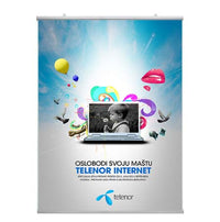 36" Wide Poster Bar Set Snap Frame Rails Hanging Top and Bottom | Silver Frame Finish