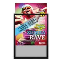 18x24 Slide-In Sign Holder .93" Wide | Mitered Black Frame Quick Ships