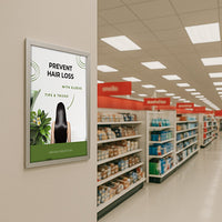 SwingSnap 8x10 Poster Snap Frame | Quick Change with Aluminum Frame Profile 1 1/4" Wide - 8 Finishes