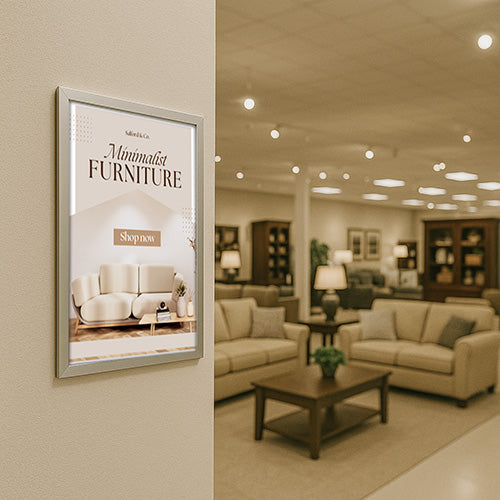 30 x 40 SwingSnaps Front Loading Poster Snap Frames (1 1/4" Mitered Corners)