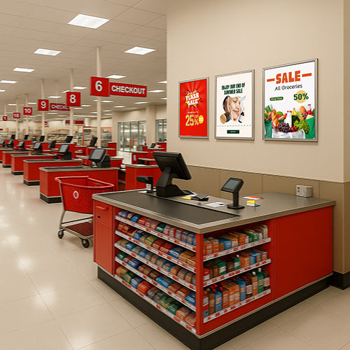 36 x 36 SwingSnaps Front Loading Poster Snap Frames (1 1/4" Mitered Corners)