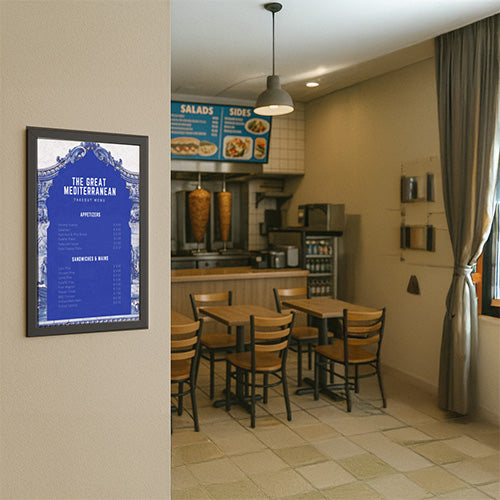 SwingSnap 18 x 30 Poster Snap Frame | Mitered Corners Aluminum Frame Profile 1 1/4" Wide