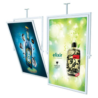 22" x 28" CEILING MOUNT LIGHTWEIGHT ALUMINUM SWIVEL DISPLAYS
