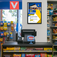 Poster Snap Frames 1 1/4" Profile for Mounted Graphics 1/8", 3/16" and 1/4" Thick Boards in 40+ Sizes