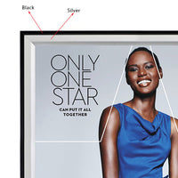 2 Colored Snap Frame 22x28  Comes in BLACK Exterior Trim with SILVER Interior Frame Finish | Perfect Neutral Colors for Interior Decor