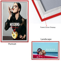 22 x 28 Snap Frame can be mounted in portrait or landscape position.