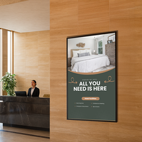 Extra Large Snap Open Frame 36x72 Front Loading Poster Snap Frame with 1 1/4" Mitered Corners