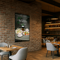 Extra Large Snap Open Frame 36x72 Front Loading Poster Snap Frame with 1 1/4" Mitered Corners