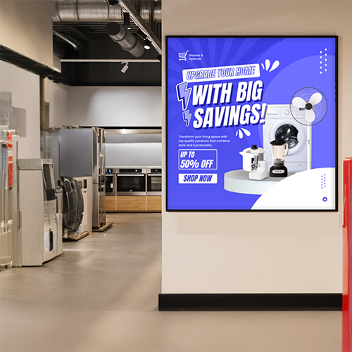 Extra Large Snap Open Frame 72x72 Front Loading Poster Snap Frames (1 1/4" Mitered Corners)