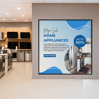 Extra Large Snap Open Frame 84x84 Front Loading Poster Snap Frames (1 1/4" Mitered Corners)