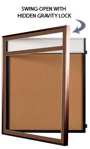 24 x 24 SwingFrame Metal Framed Designer Bulletin Boards w Personalized Header