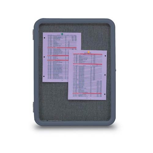 24" x 36" Plastic Framed Enclosed Cork Boards with Round Corners