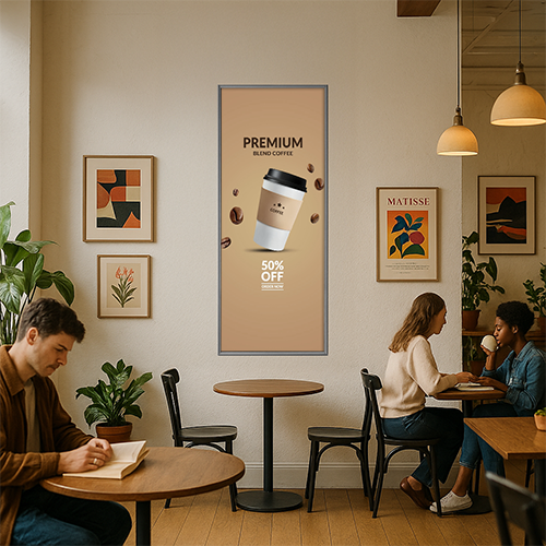 Extra Large Snap Open Frame 24x60 Front Loading Poster Snap Frames (1 1/4" Mitered Corners)