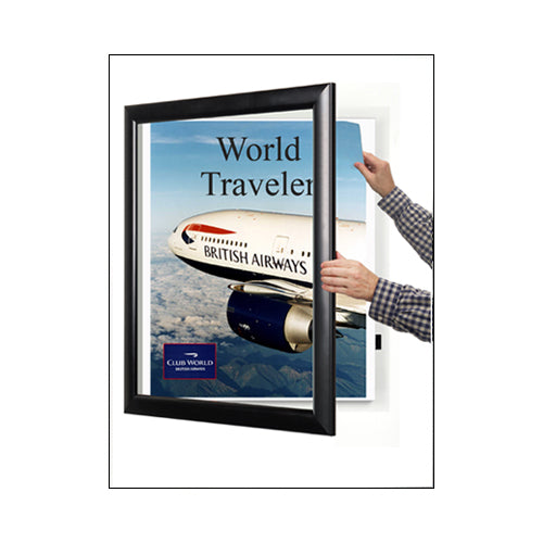 SWING-OPEN & SWING-CLOSE FOR EASY CHANGE OF POSTERS 24x36