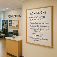 24x36 Wood Framed White Board Dry Erase Marker Boards