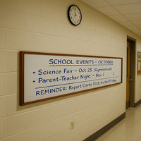 24x84 Wood Framed White Board Dry Erase Marker Boards