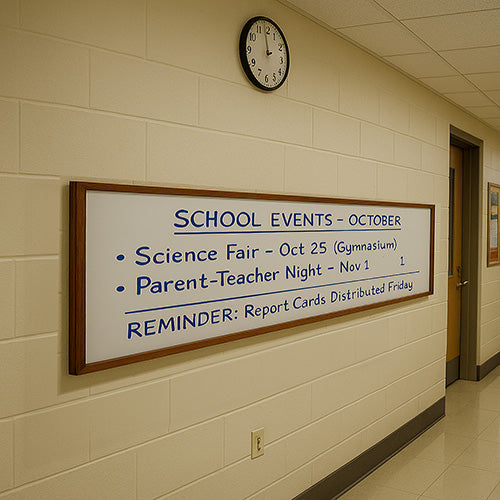 24x84 Wood Framed White Board Dry Erase Marker Boards