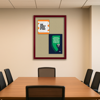 Wide-Wood 36" x 48" Enclosed Bulletin Board SwingFrames