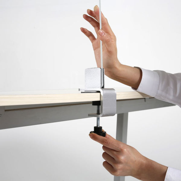Desk Edge C-Clamp Bracket Set for Countertop Partitions