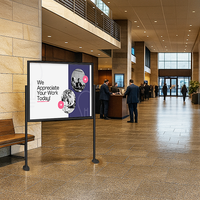 Large Format Portable Poster Stand Display for 36x60 Poster Signs | Setup in Portrait or Landscape