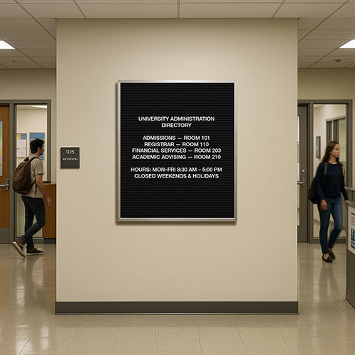 Open Face Vinyl Letter Board 30x36 Aluminum Frame