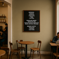 Open Face Vinyl Letter Board 30x40 Wood Frame